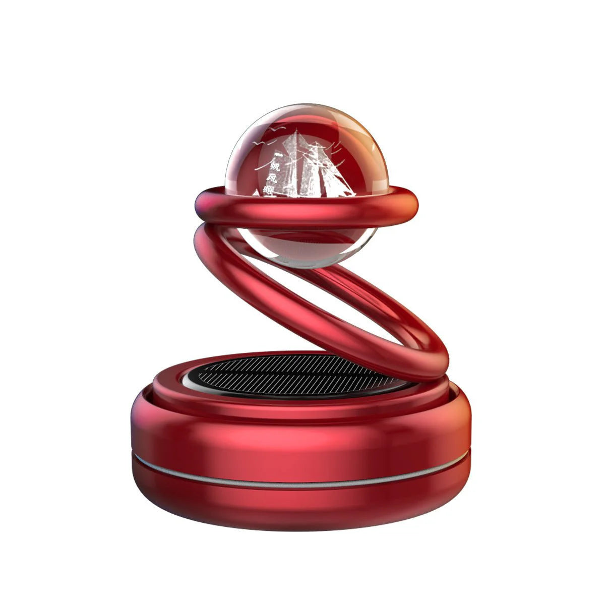 Solar Levitation Car Perfume Diffuser ā Red