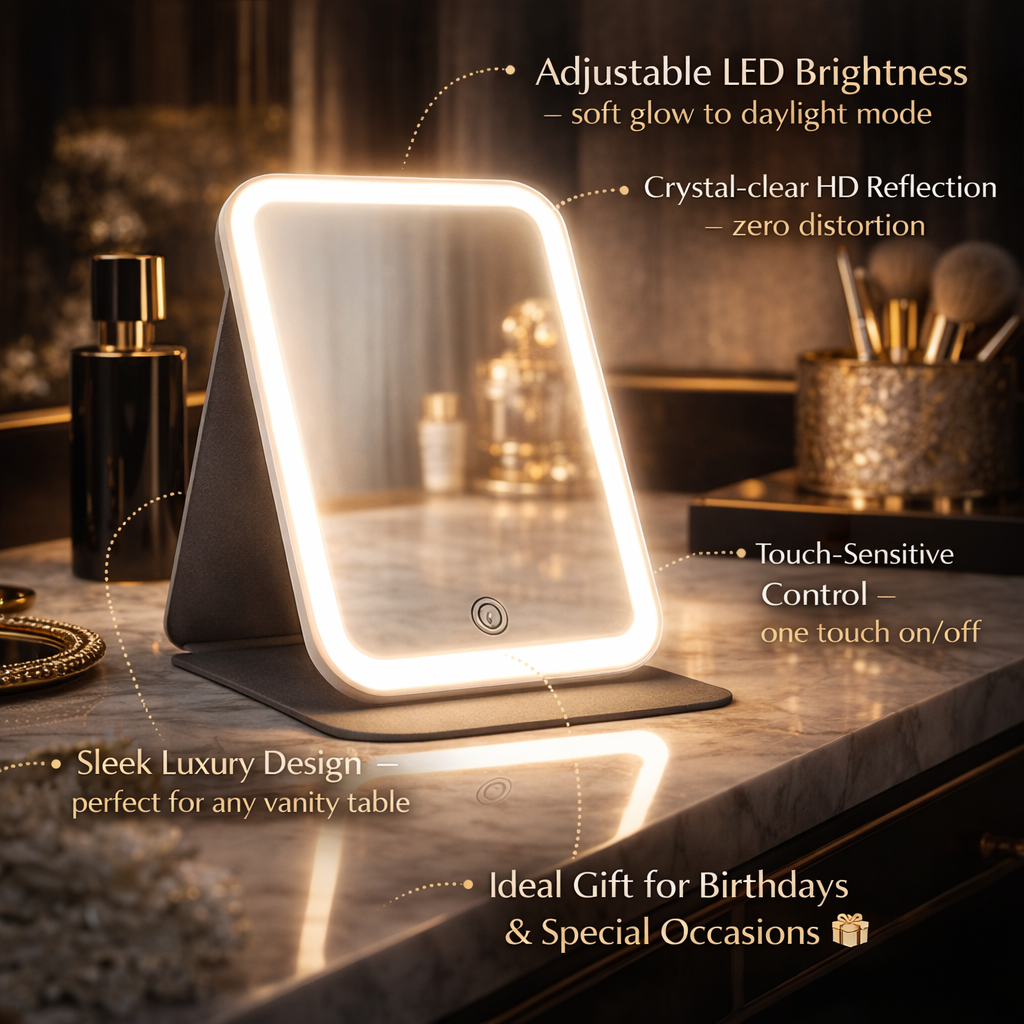 LED Vanity Makeup Mirror – Professional Glow Lighting