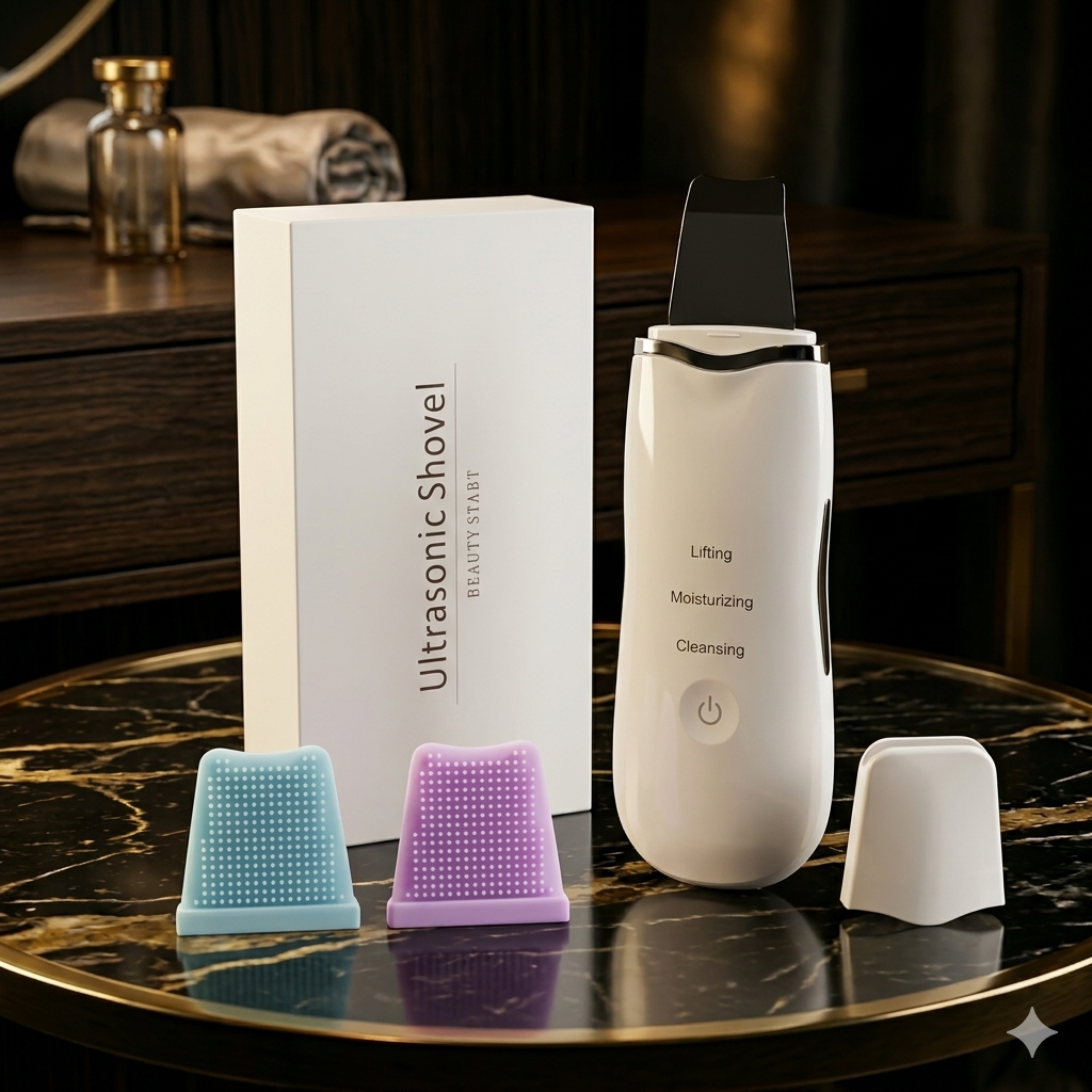 3-in-1 Ultrasonic Skin Scrubber – Deep Cleansing Device