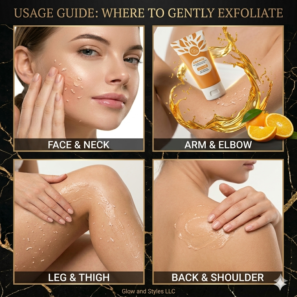 Orange Glow Exfoliating Gel – Brightening & Deep Cleansing