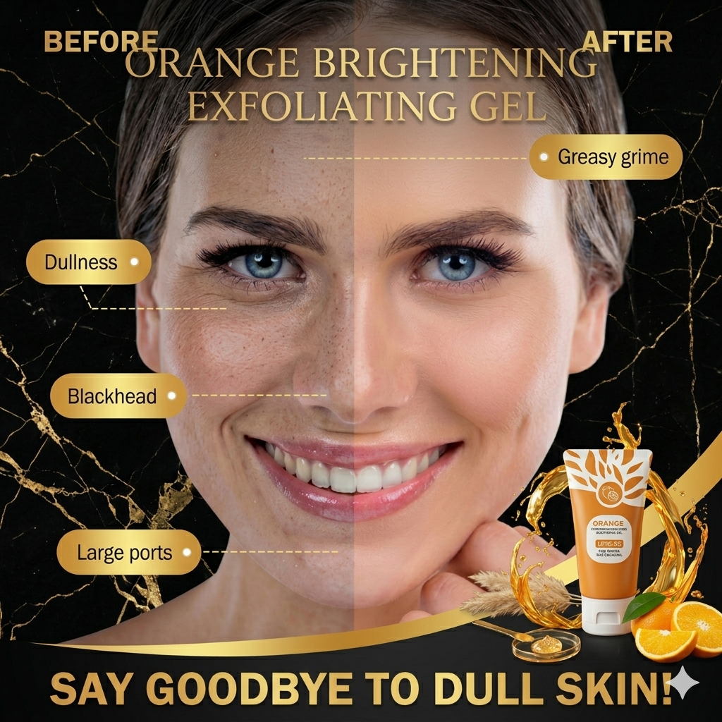 Orange Glow Exfoliating Gel – Brightening & Deep Cleansing